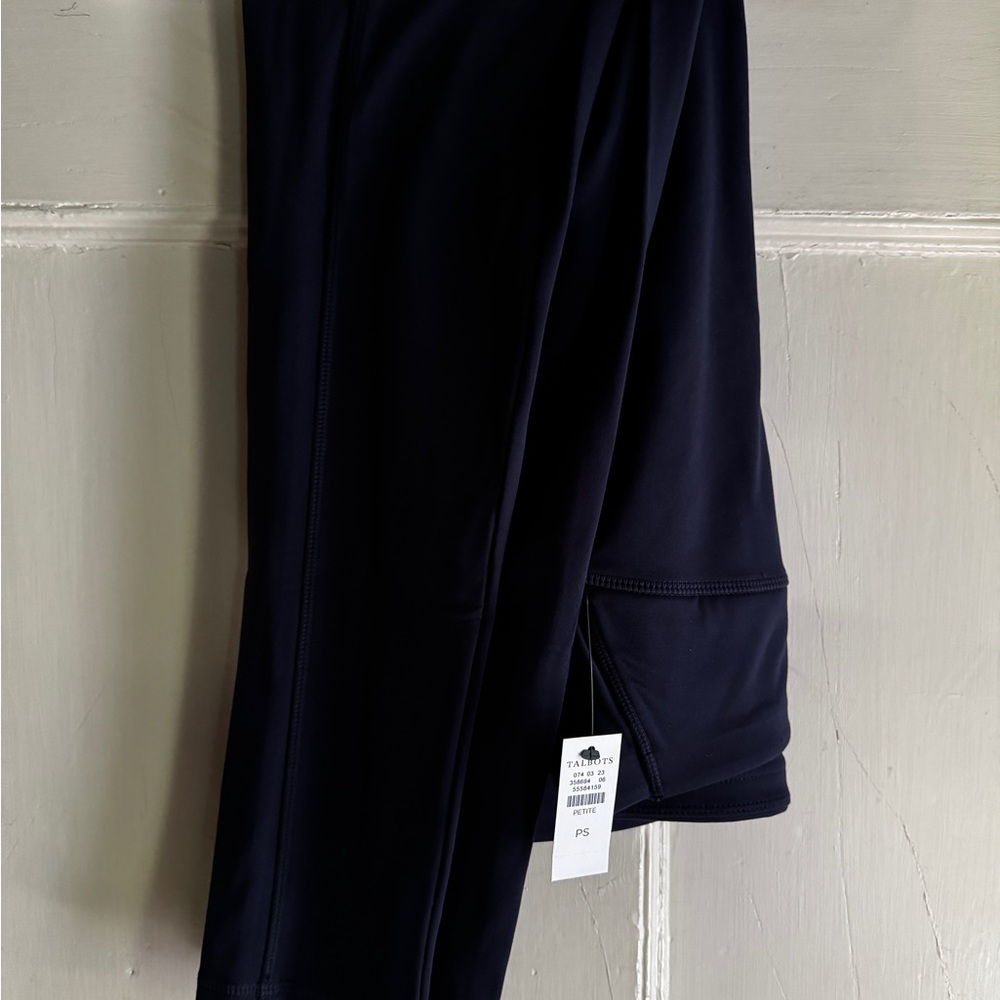 Talbots Black Petite Small Leggings w/ pockets